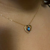 Heart Evil Eye Necklace