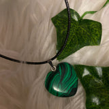 Heart Malachite Necklace