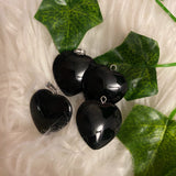 Heart Black Obsidian Onyx Necklace