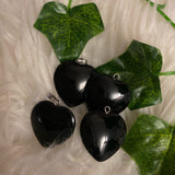 Heart Black Obsidian Onyx Necklace