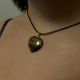 Heart Tiger Eye Necklace