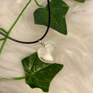 Heart Clear Quartz Necklace